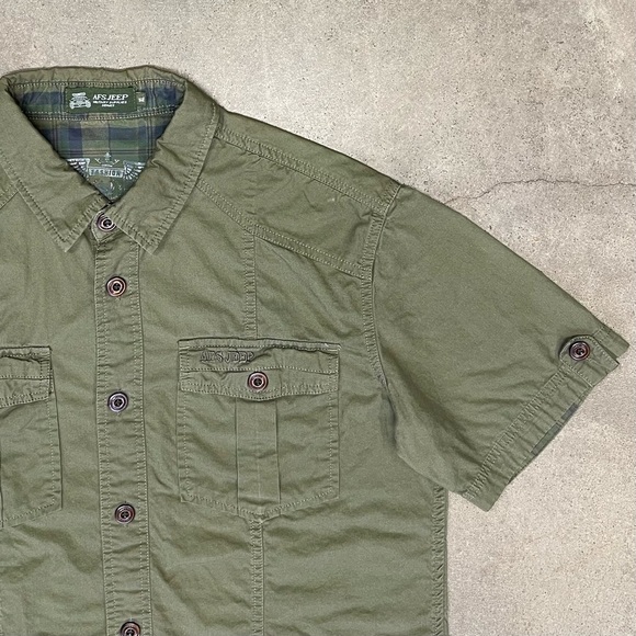 AFS Jeep Tactical Grunt Short Sleeve Button Up Shirt - Picture 1 of 9